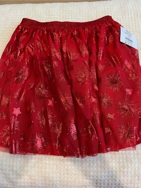 Red Sparkle Star Skirt - girls/children